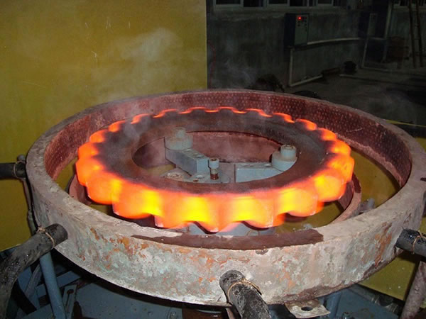 Tratamiento térmico de las ruedas motrices